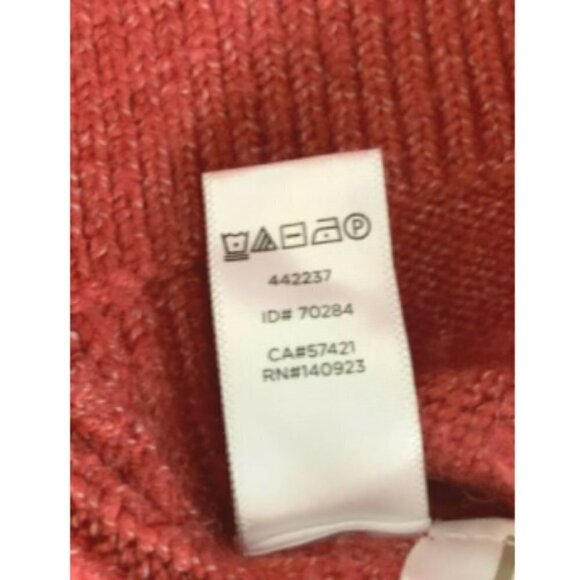 Ann Taylor LOFT Rolled Mock Neck Sweater Flare Slit Sleeves Sz S #193B - Picture 11 of 11